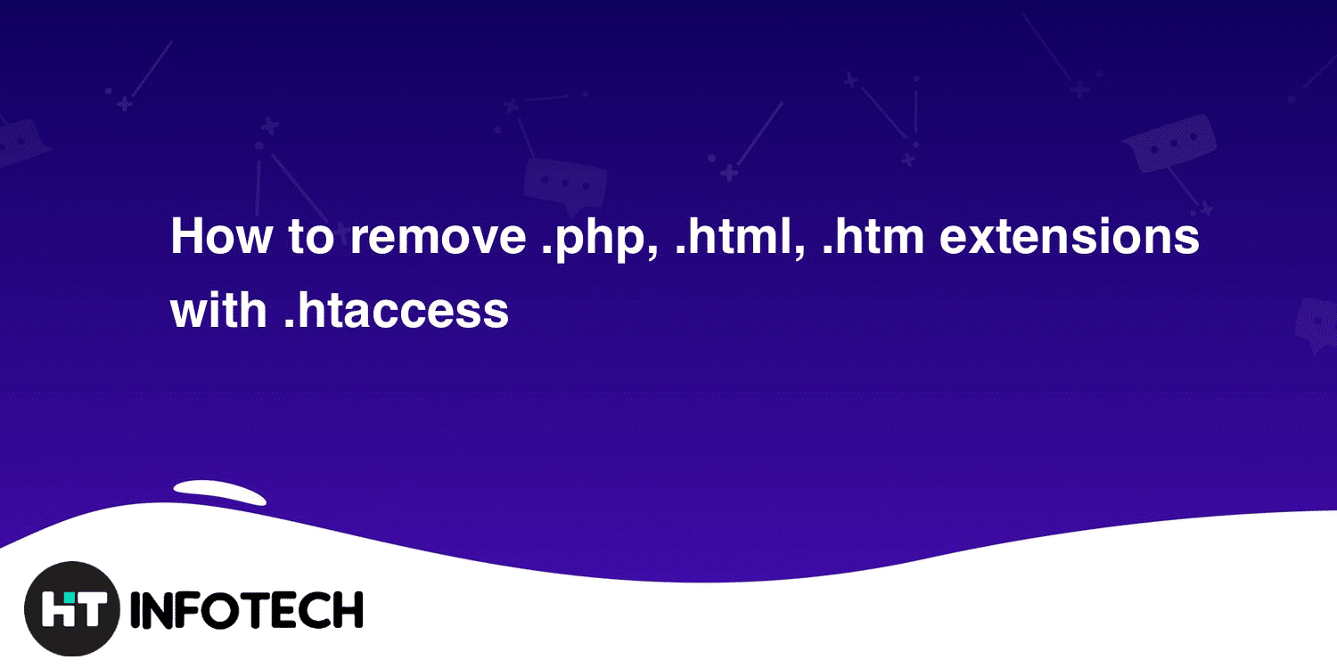 How to remove .php, .htm and .html extension using .htaccess